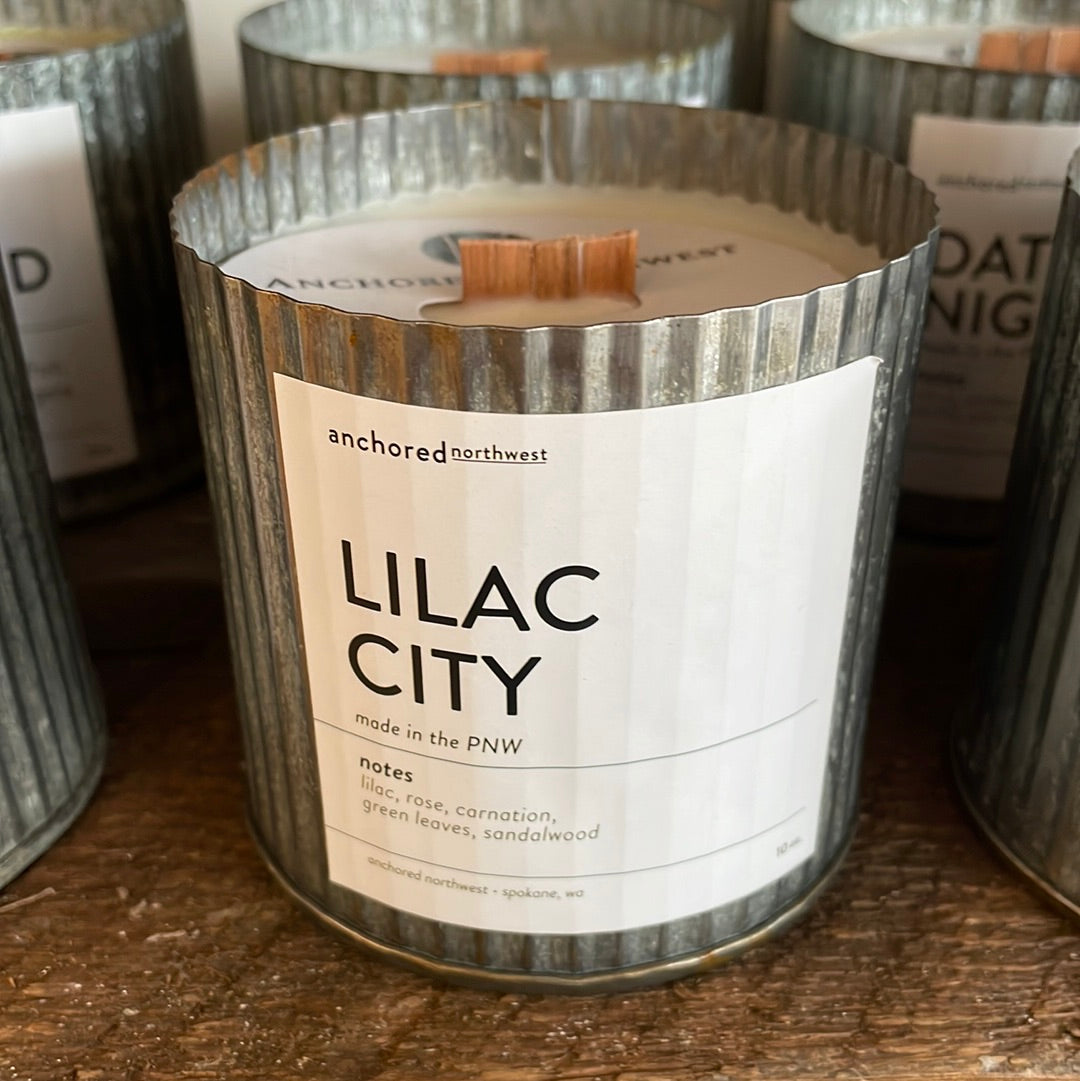 Lilac City 10oz Tin Woodwick Candle