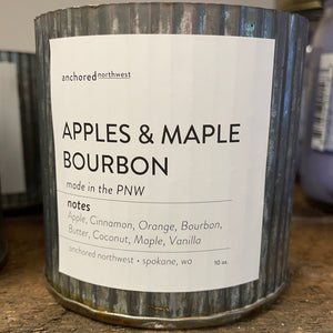 Apples & Maple Bourbon 10oz Tin Woodwick Candle
