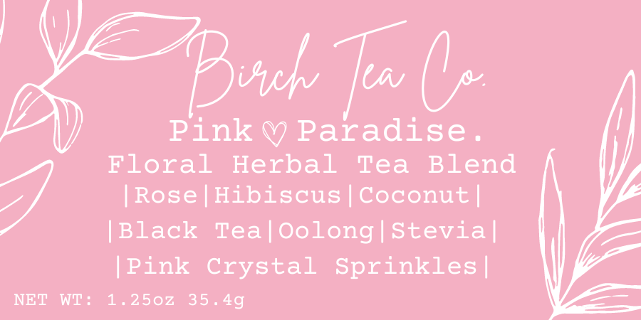 Pink Paradise - Hibiscus Rose Loose Leaf Tea Blend