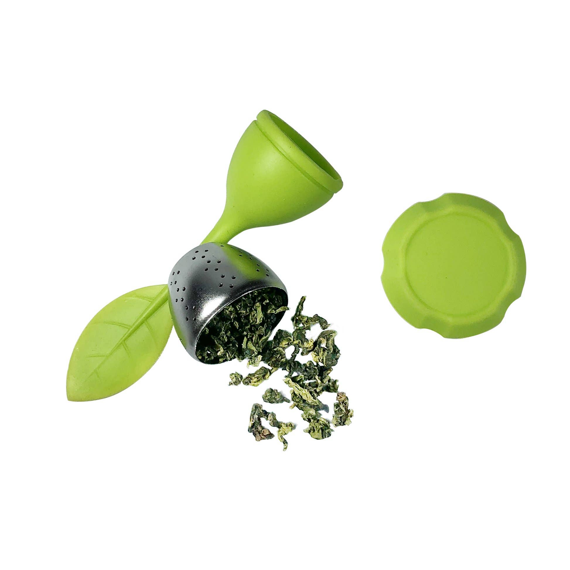 Leaf Shape Silicone Tea Infuser - (304 Stainless Steel)