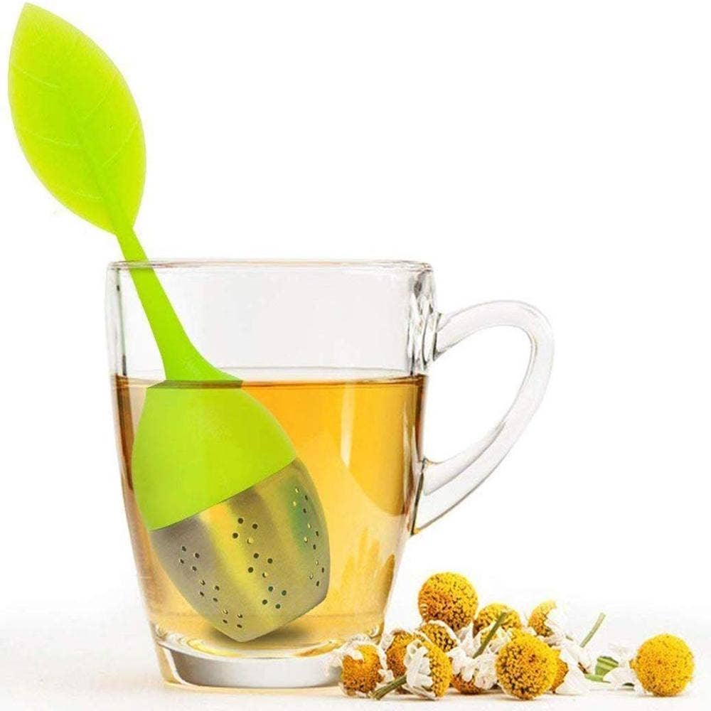 Leaf Shape Silicone Tea Infuser - (304 Stainless Steel)