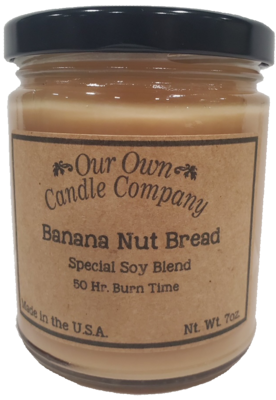 Banana Nut Bread Jar Candle 7oz