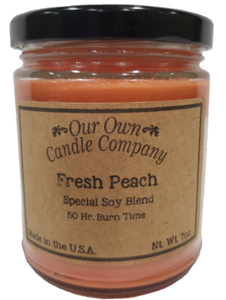 Fresh Peach Jar Candle 7oz