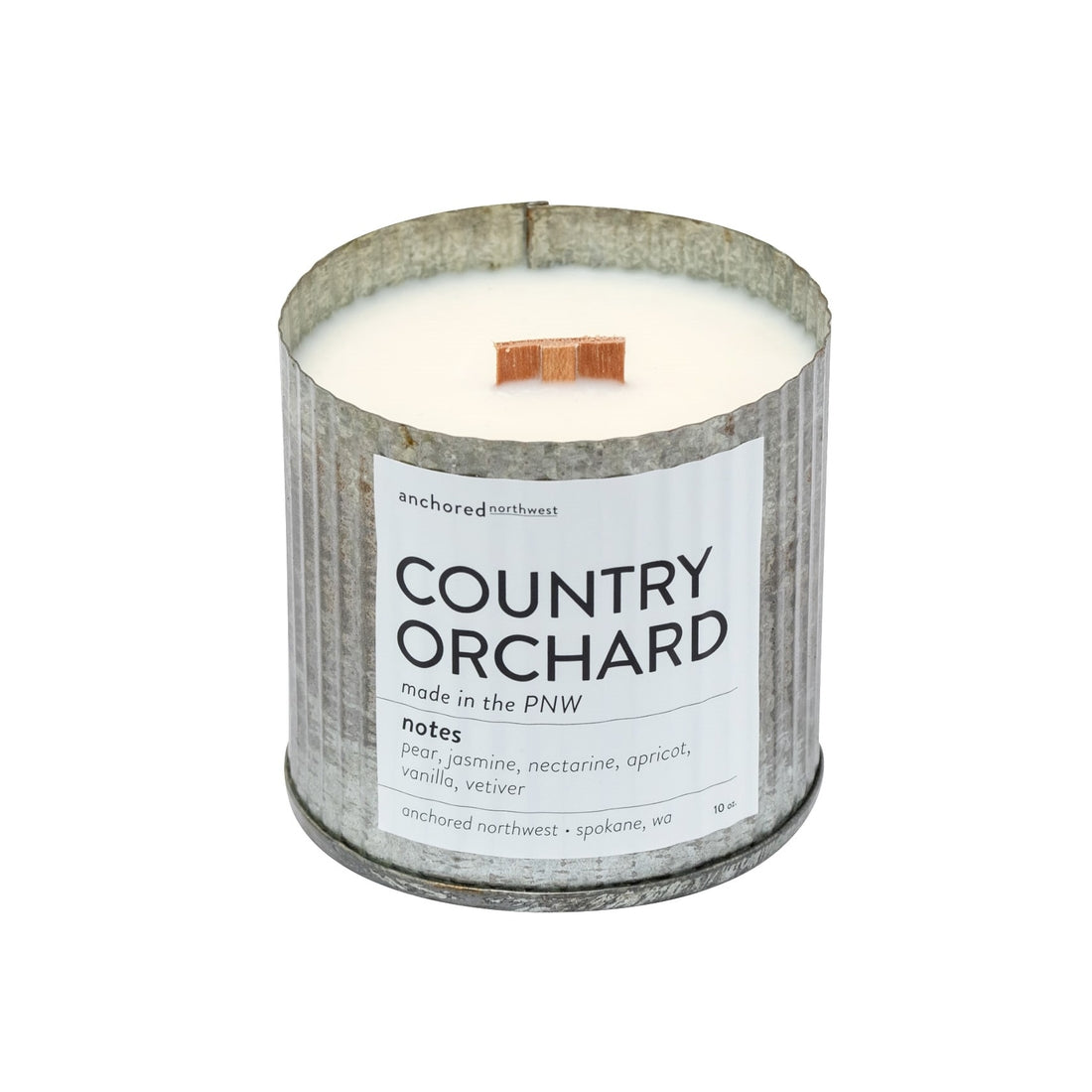 Country Orchard Wood Wick Rustic Farmhouse Soy Candle