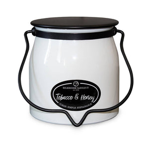 Butter Jar 16 oz: Tobacco & Honey
