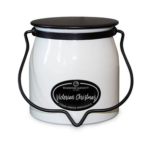 Butter Jar 16 oz: Victorian Christmas