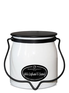 Butter Jar 16 oz: White Driftwood & Coconut