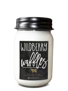Farmhouse 13 oz Mason: Wildberry Waffles