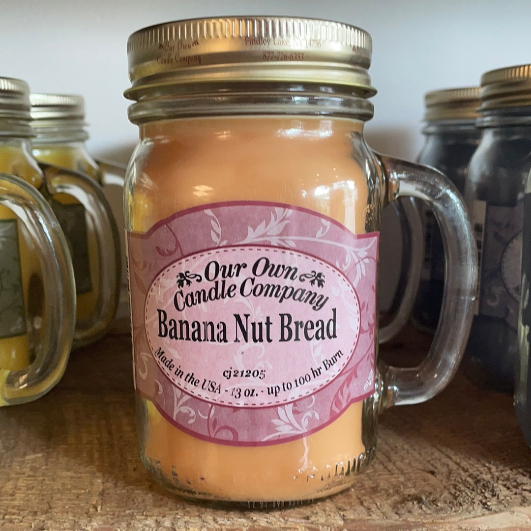 Banana Nut Bread Mason Candle