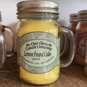 Lemon Poundcake Mason Candle