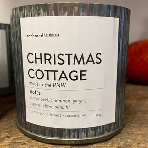 Christmas Cottage 10oz Tin Woodwick Candle