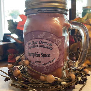 Pumpkin Spice Mason Candle