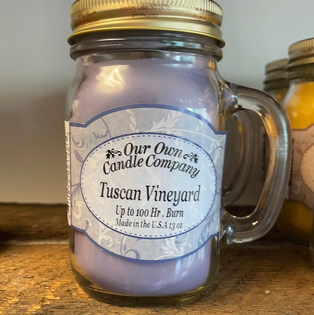 Tuscan Vineyard Mason Candle