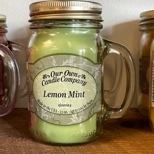 Lemon Mint Mason Candle