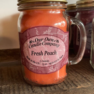 Fresh Peach Mason Candle