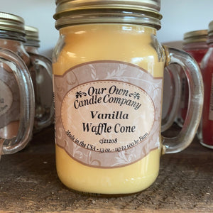 Vanilla Waffle Cone Mason Candle